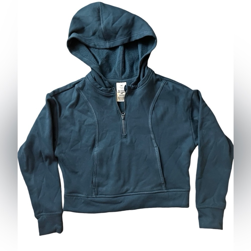 Member’s Mark Set, Girl’s SZ: 6-6X, Blue Hoodie & Multi-Color Leggings - Picture 3 of 5